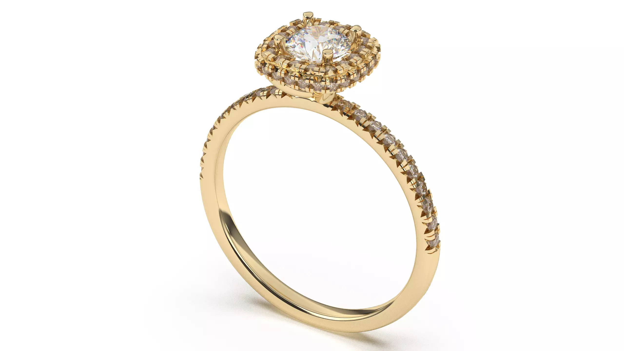 Double Halo Ring 3D print model_0