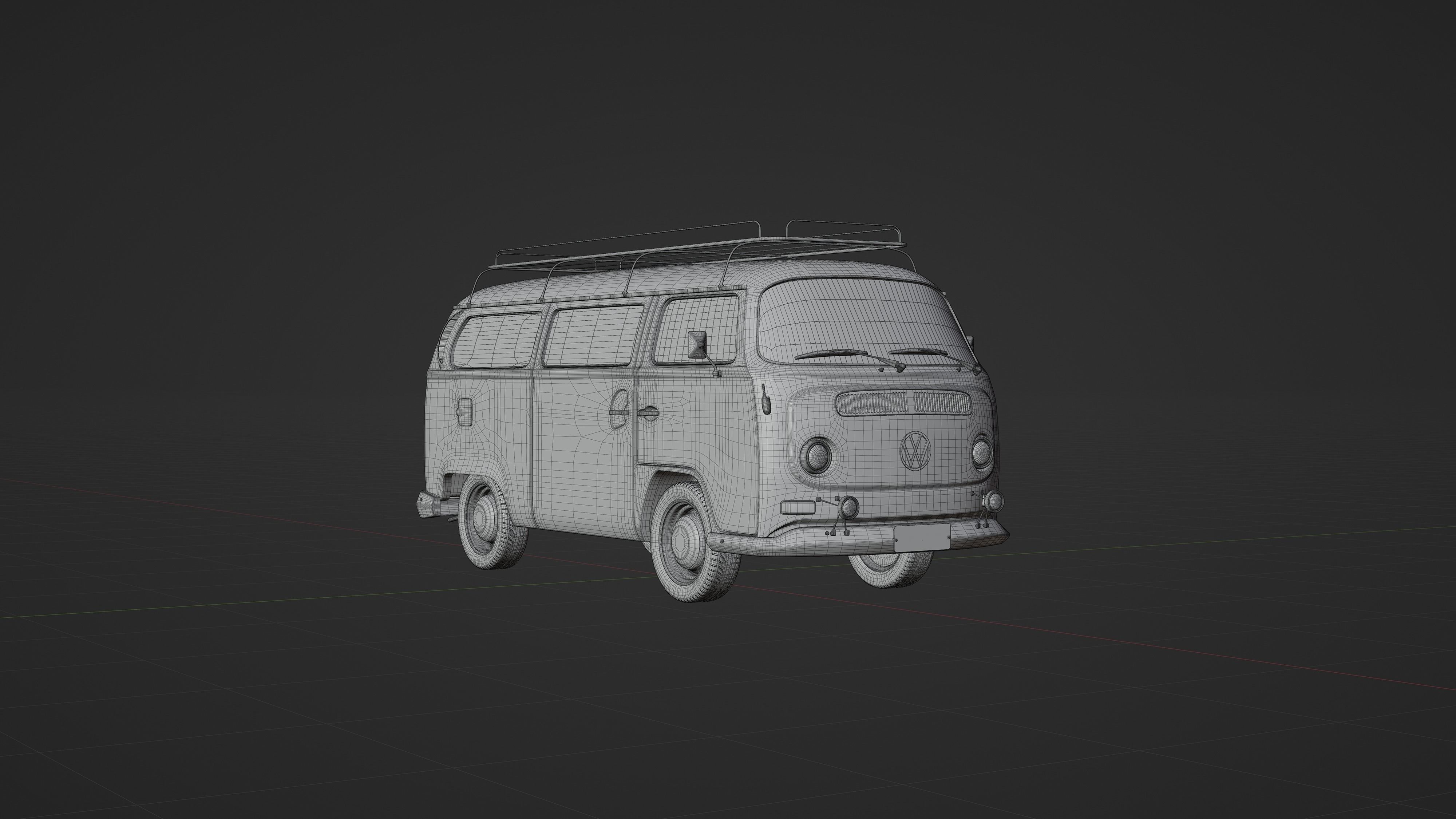 Volkswagen Transporter T2 1971 3D model 3D model_4