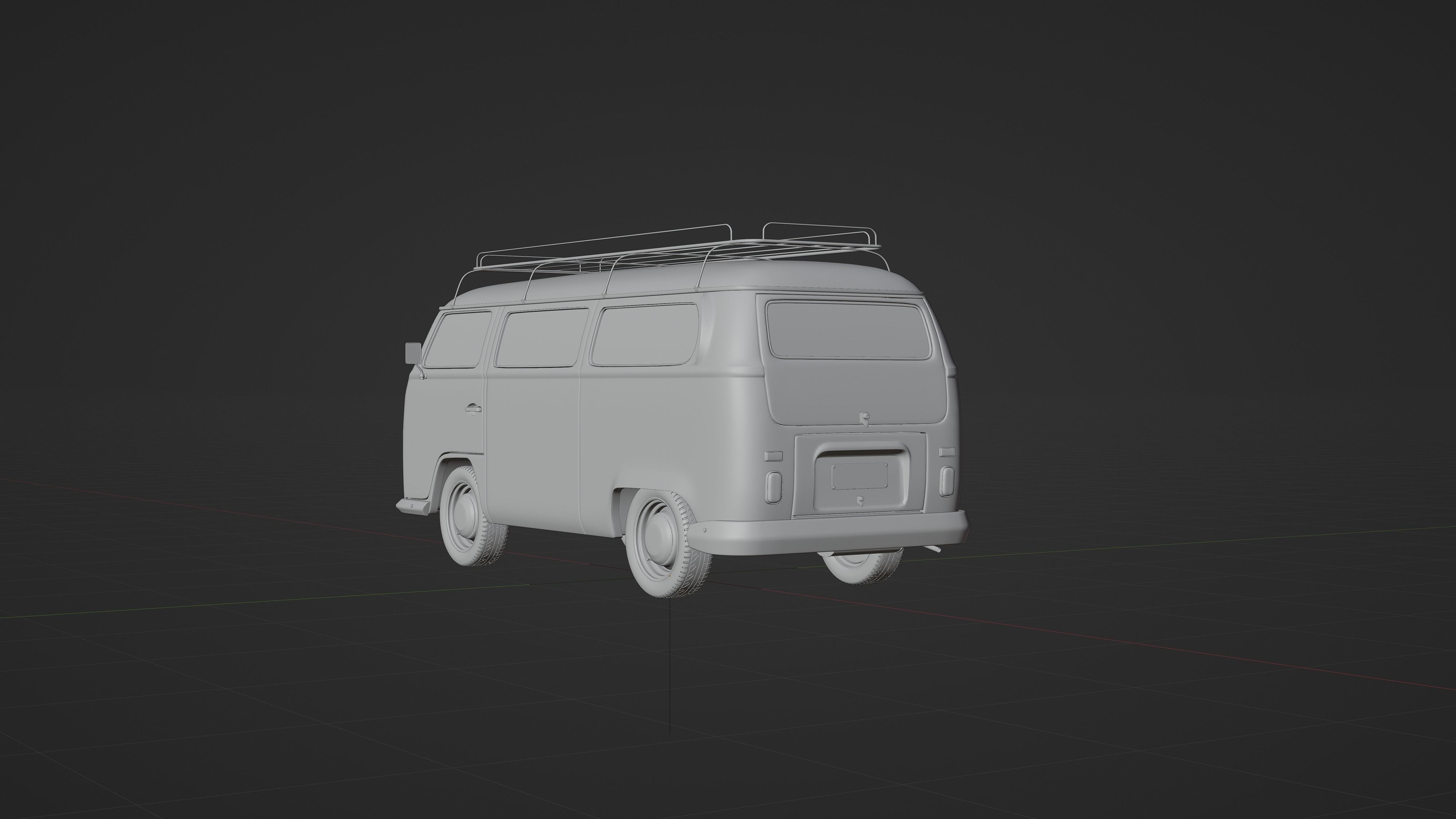 Volkswagen Transporter T2 1971 3D model 3D model_10