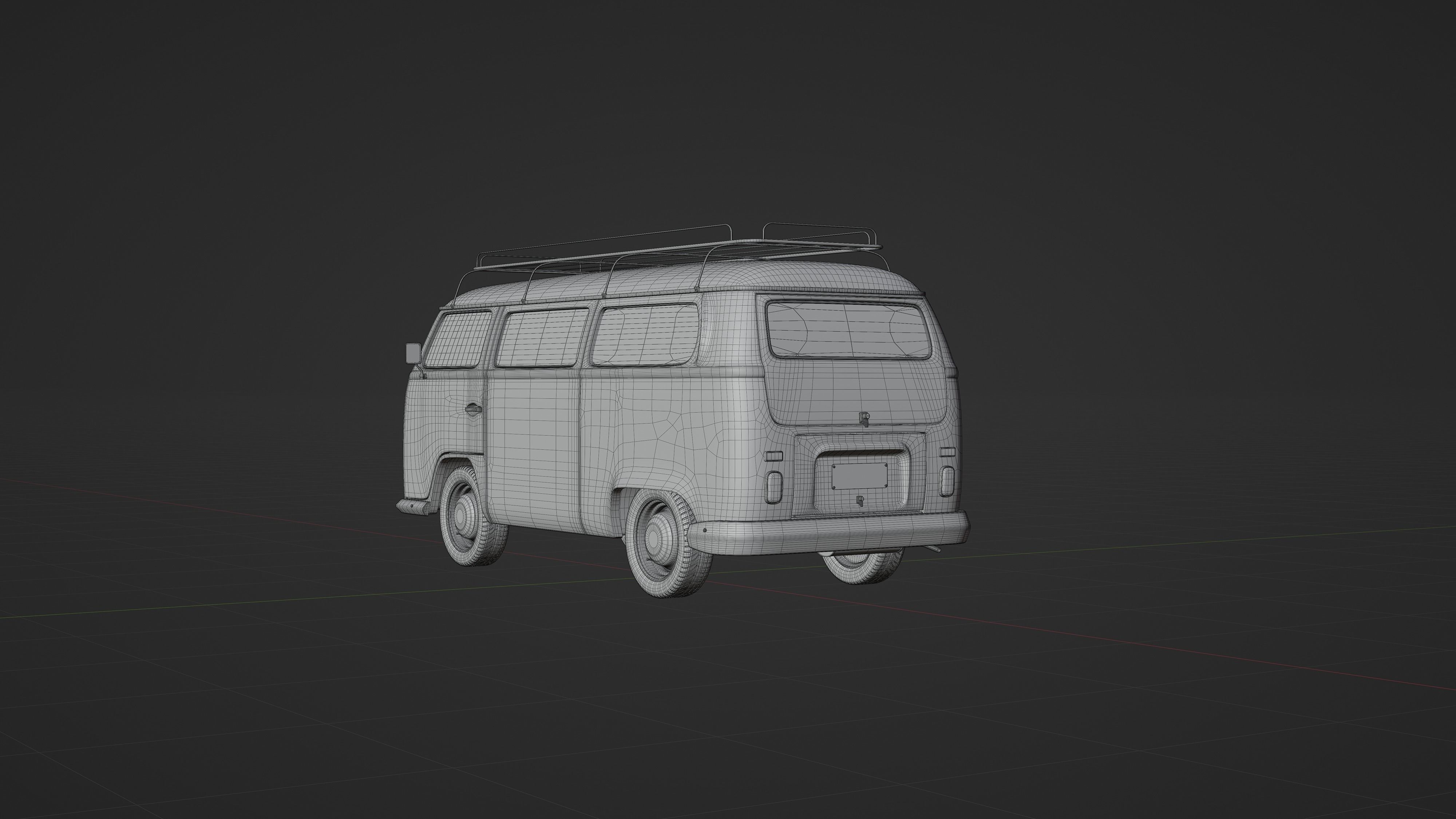 Volkswagen Transporter T2 1971 3D model 3D model_5