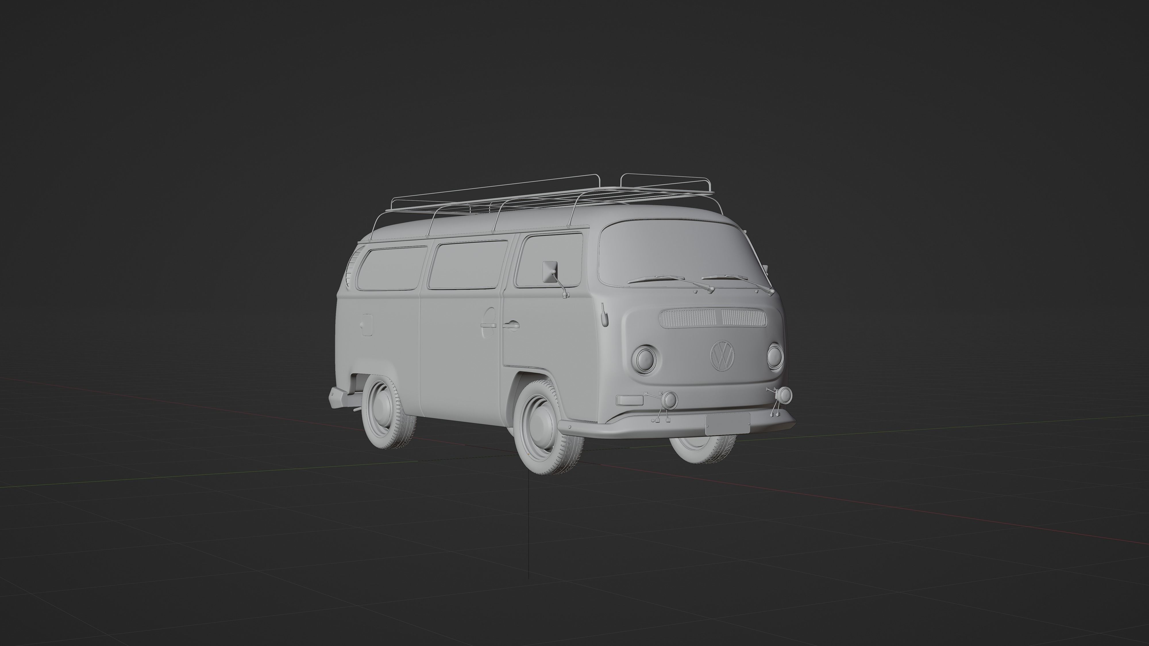 Volkswagen Transporter T2 1971 3D model 3D model_9