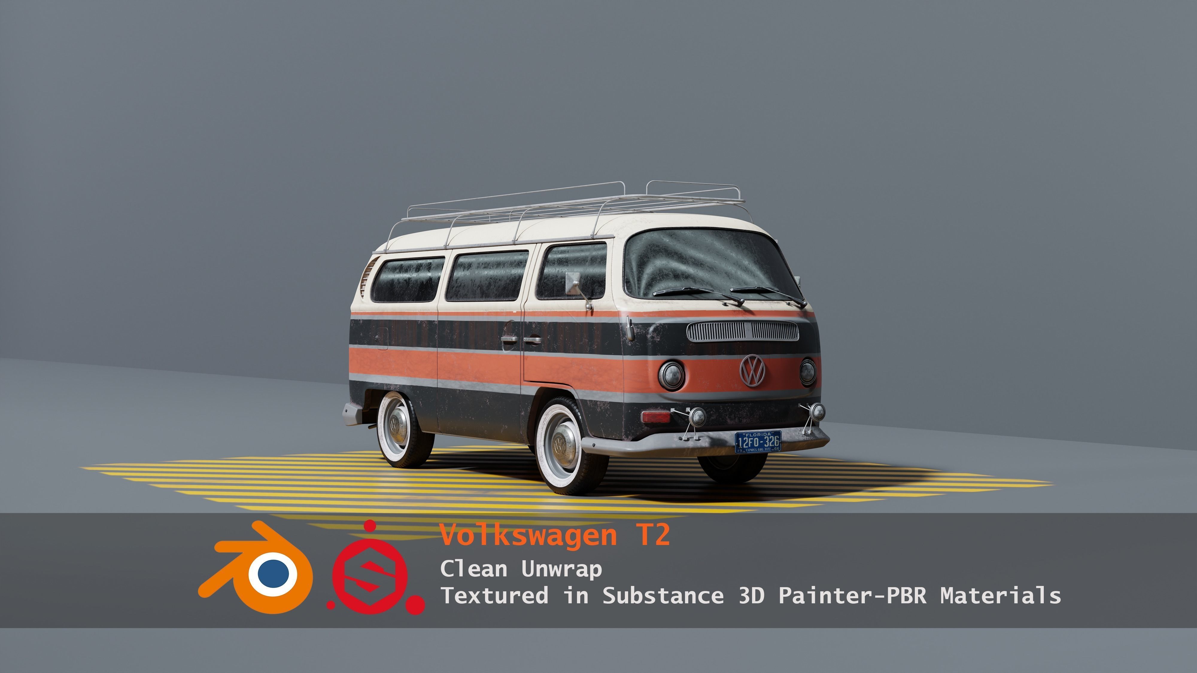 Volkswagen Transporter T2 1971 3D model 3D model_1