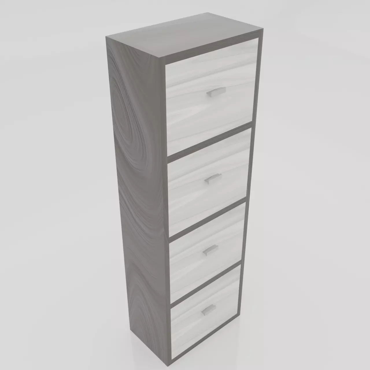 modular cabinets  Low-poly 3D model_0