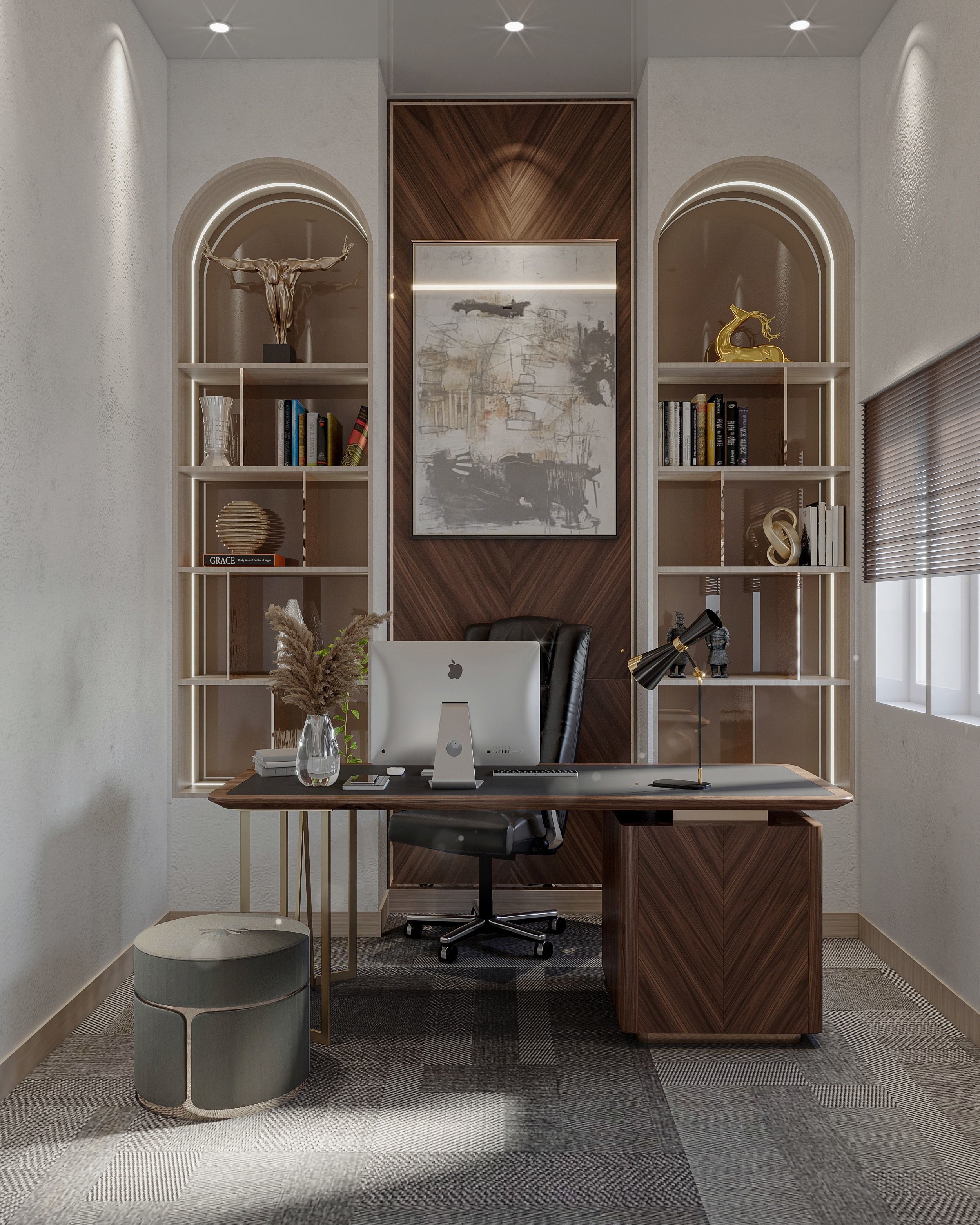 Interior Design Office 3D model_2