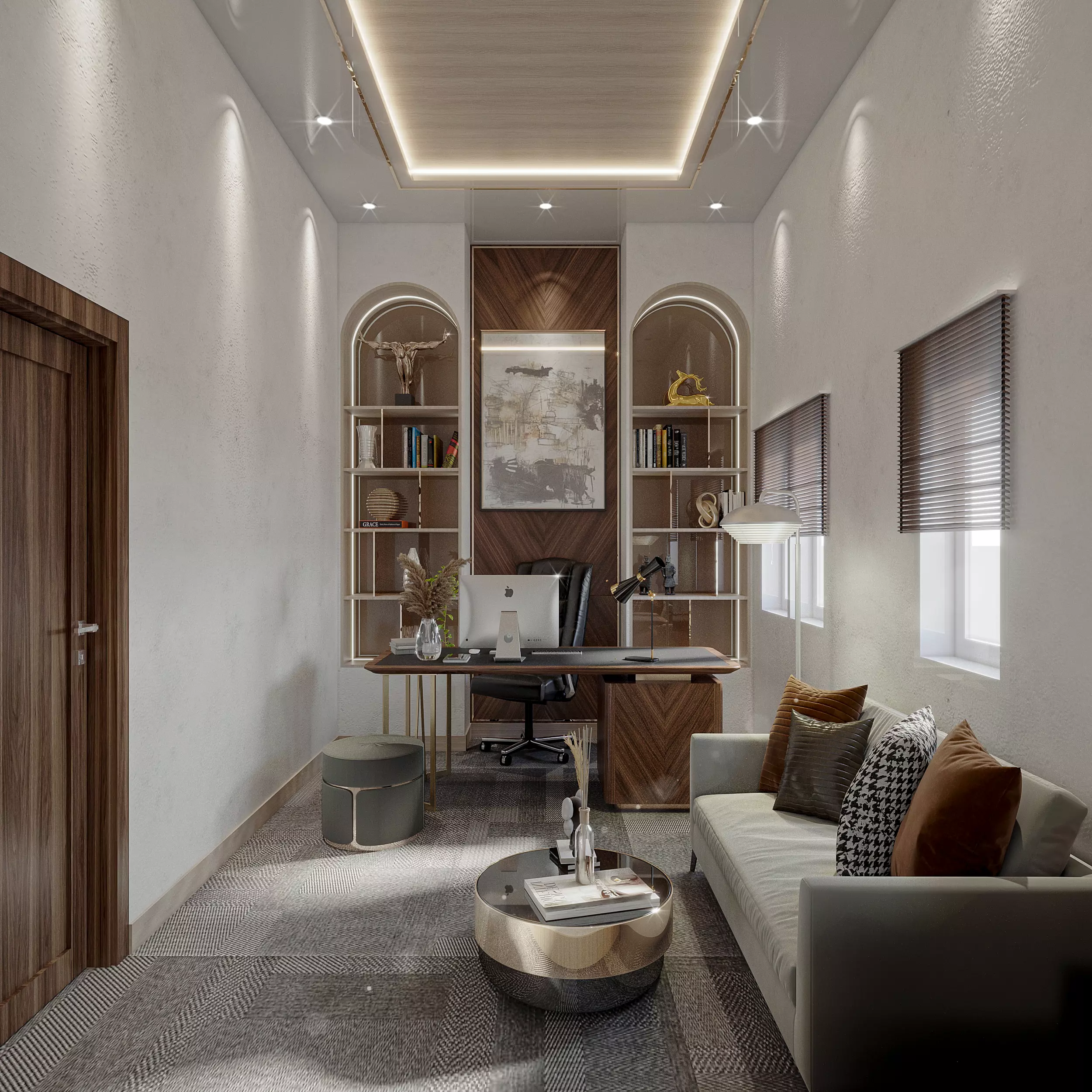 Interior Design Office 3D model_0