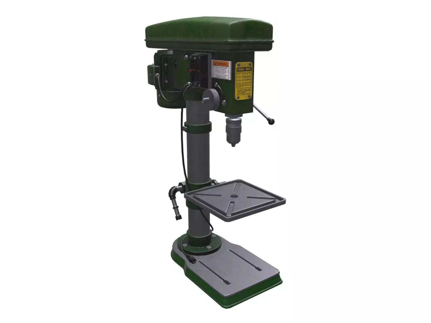 Vertical drill machine Low-poly 3D model_0