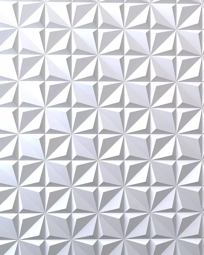 3d panel triangular shape made of triangles Low-poly 3D model_0