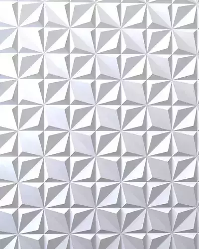 3d panel triangular shape made of triangles