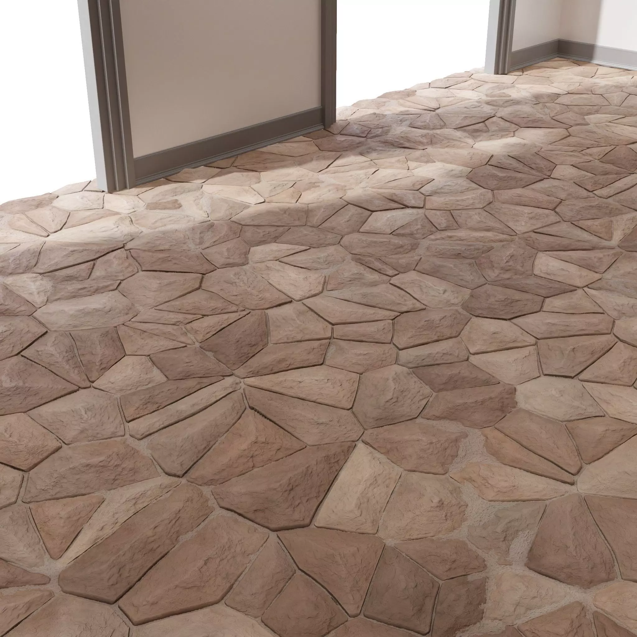 Floor Stone 03 - PBR - 4K - PNG - Seamless Texture