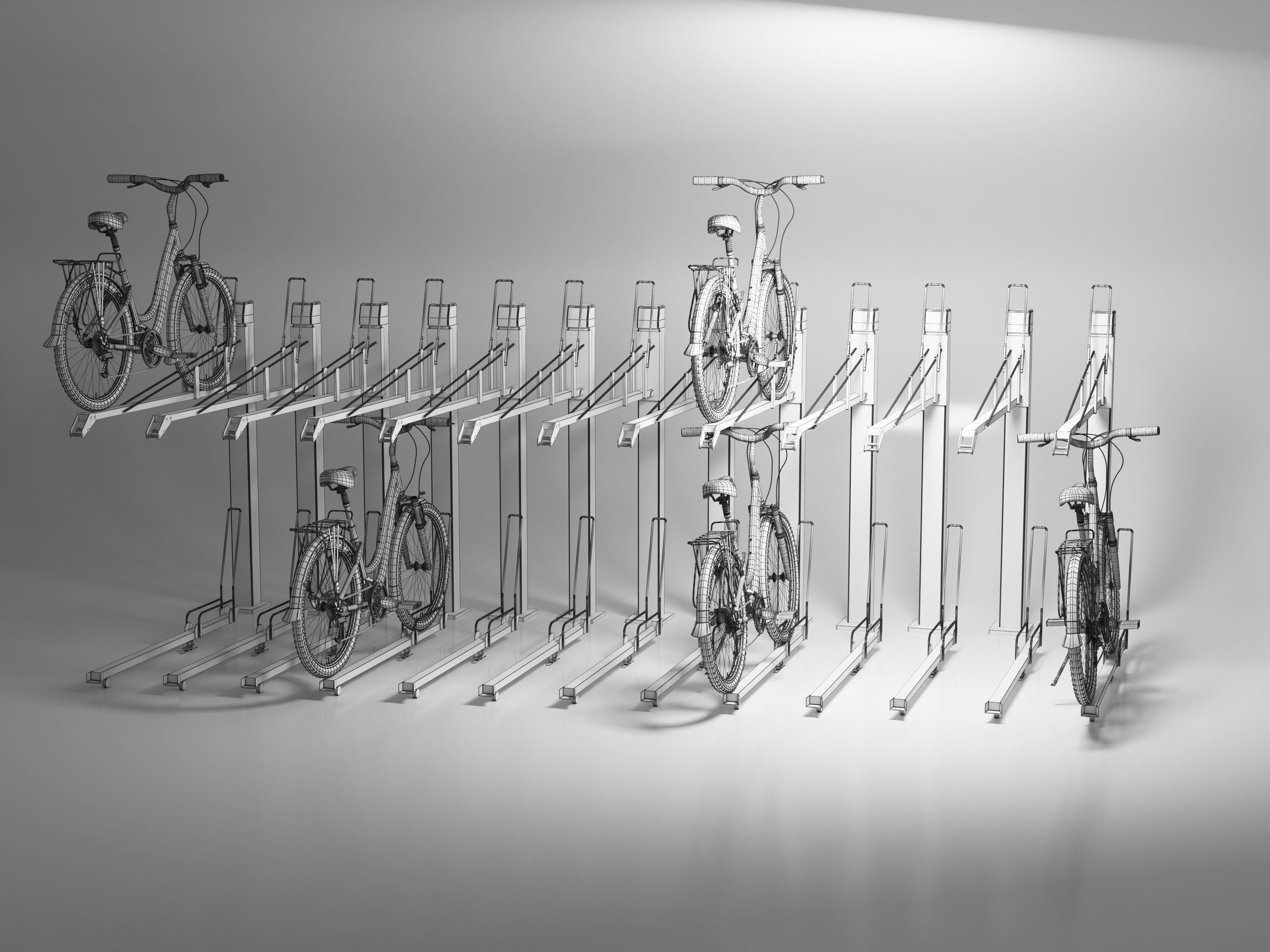 Bicycle Parking 3D model_4