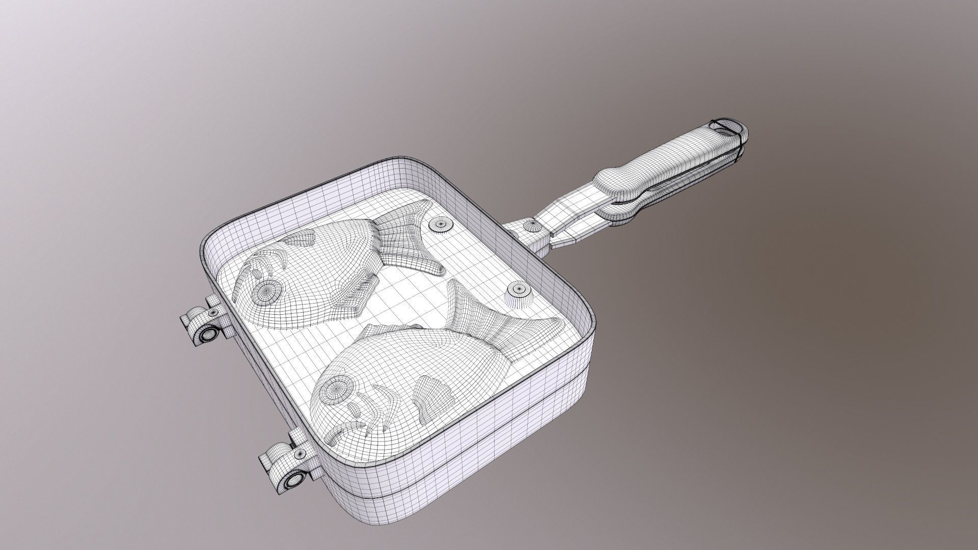 Fish Pan 3D model_13
