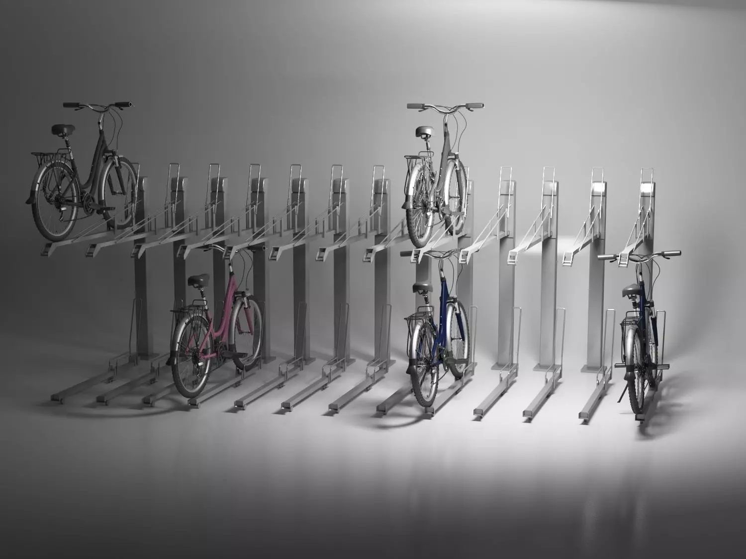 Bicycle Parking 3D model_0