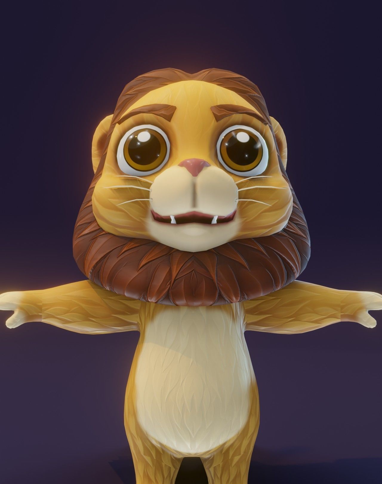 Cartoon Lion Rigged 3D Collection _9