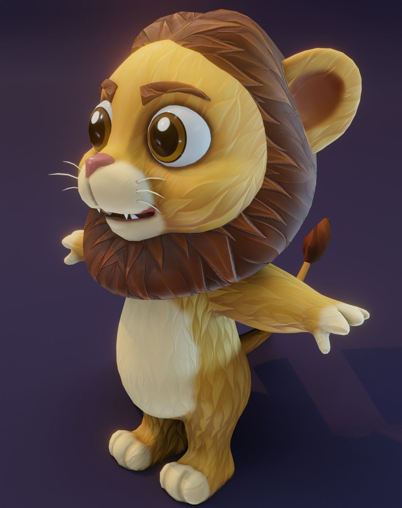Cartoon Lion Rigged 3D Collection _18