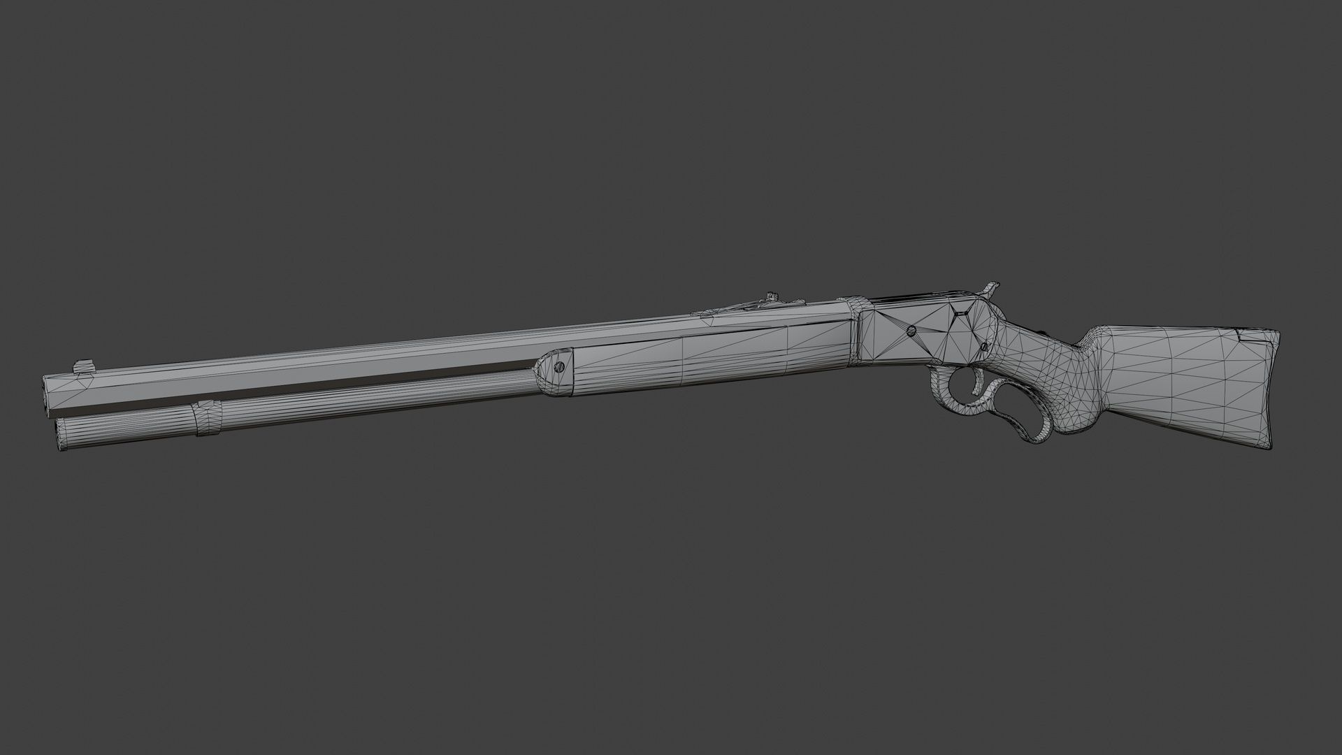 Winchester Model 1886 Low-poly 3D model_10