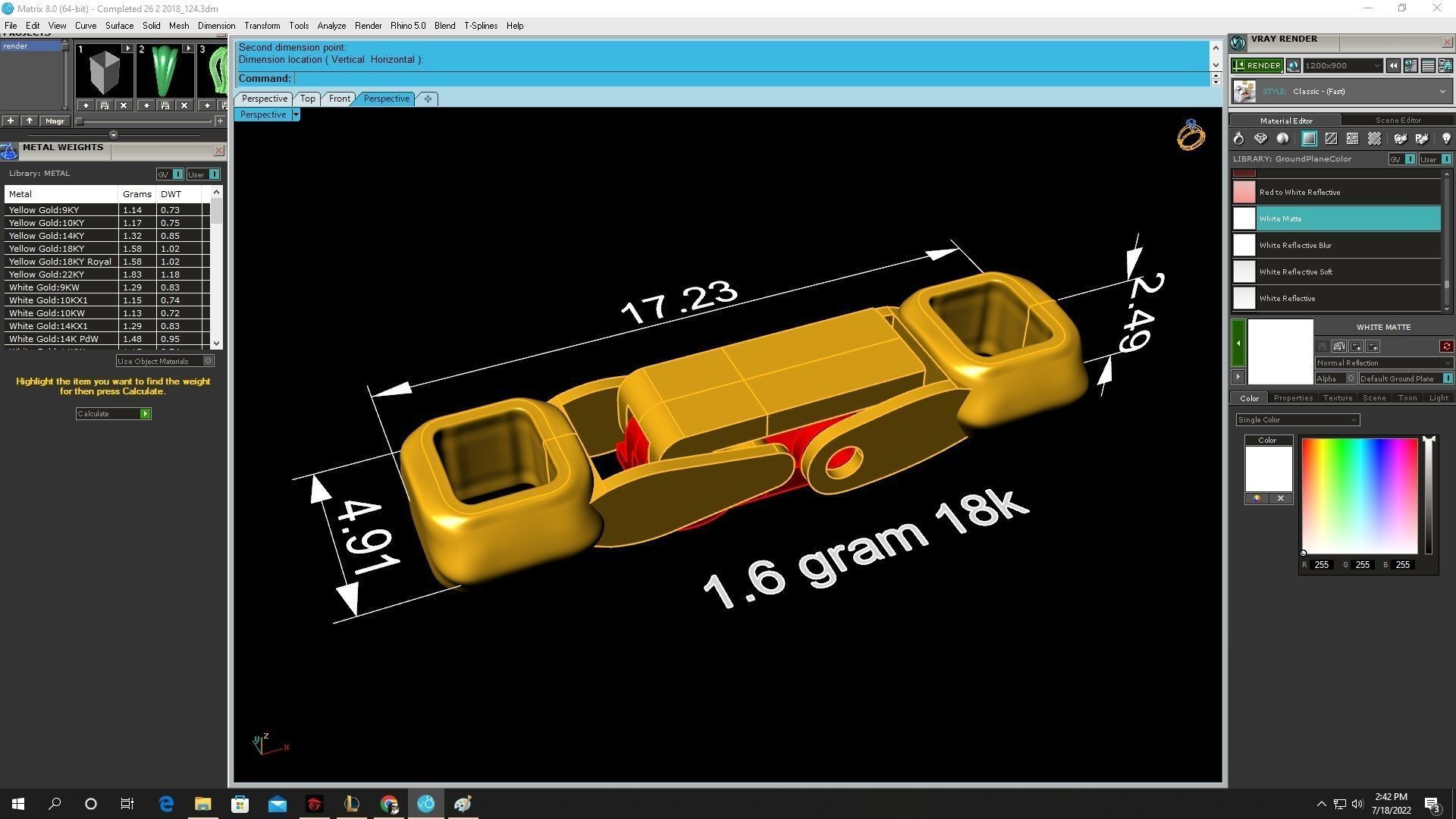lock for cuban men bracelets and necklaces 3574 3D print model_3
