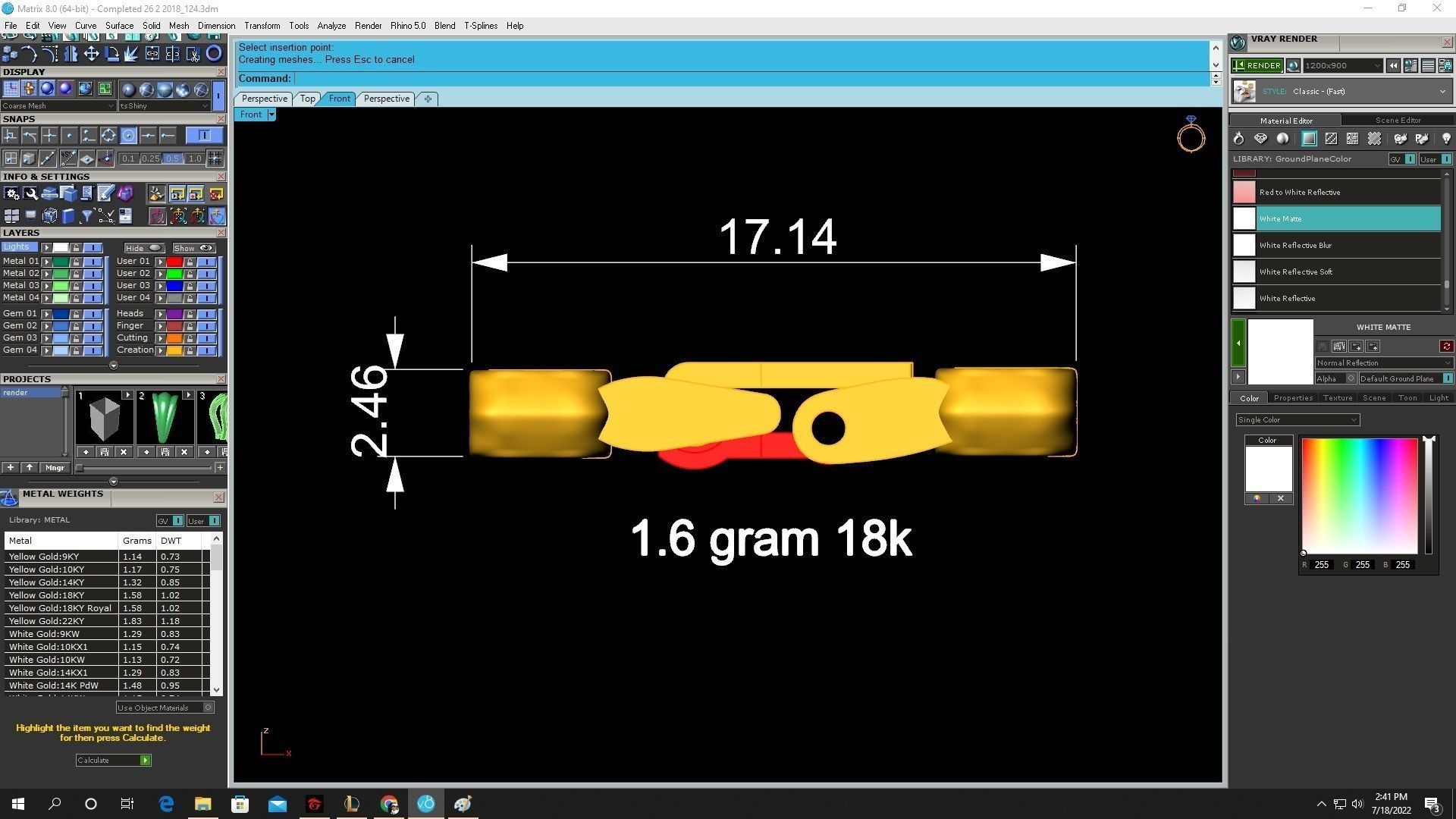 lock for cuban men bracelets and necklaces 3574 3D print model_5