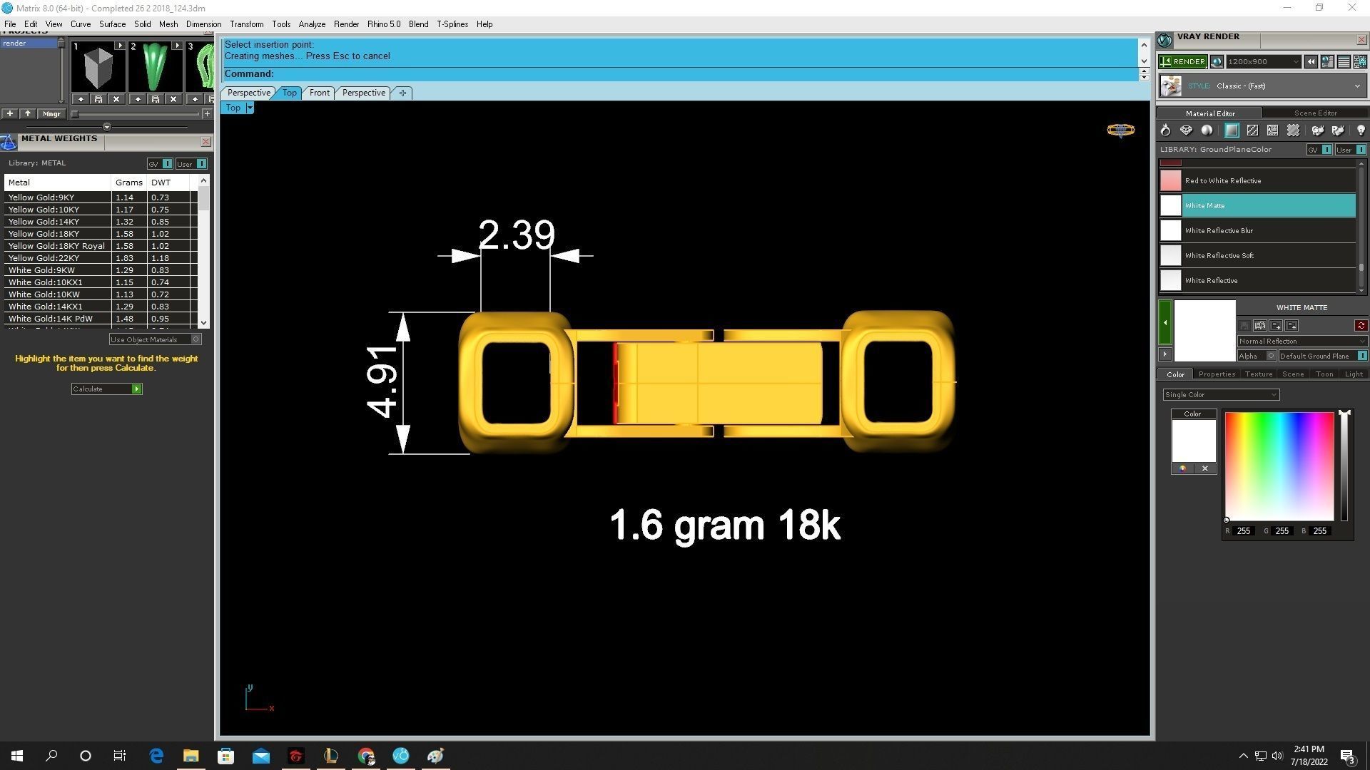 lock for cuban men bracelets and necklaces 3574 3D print model_6
