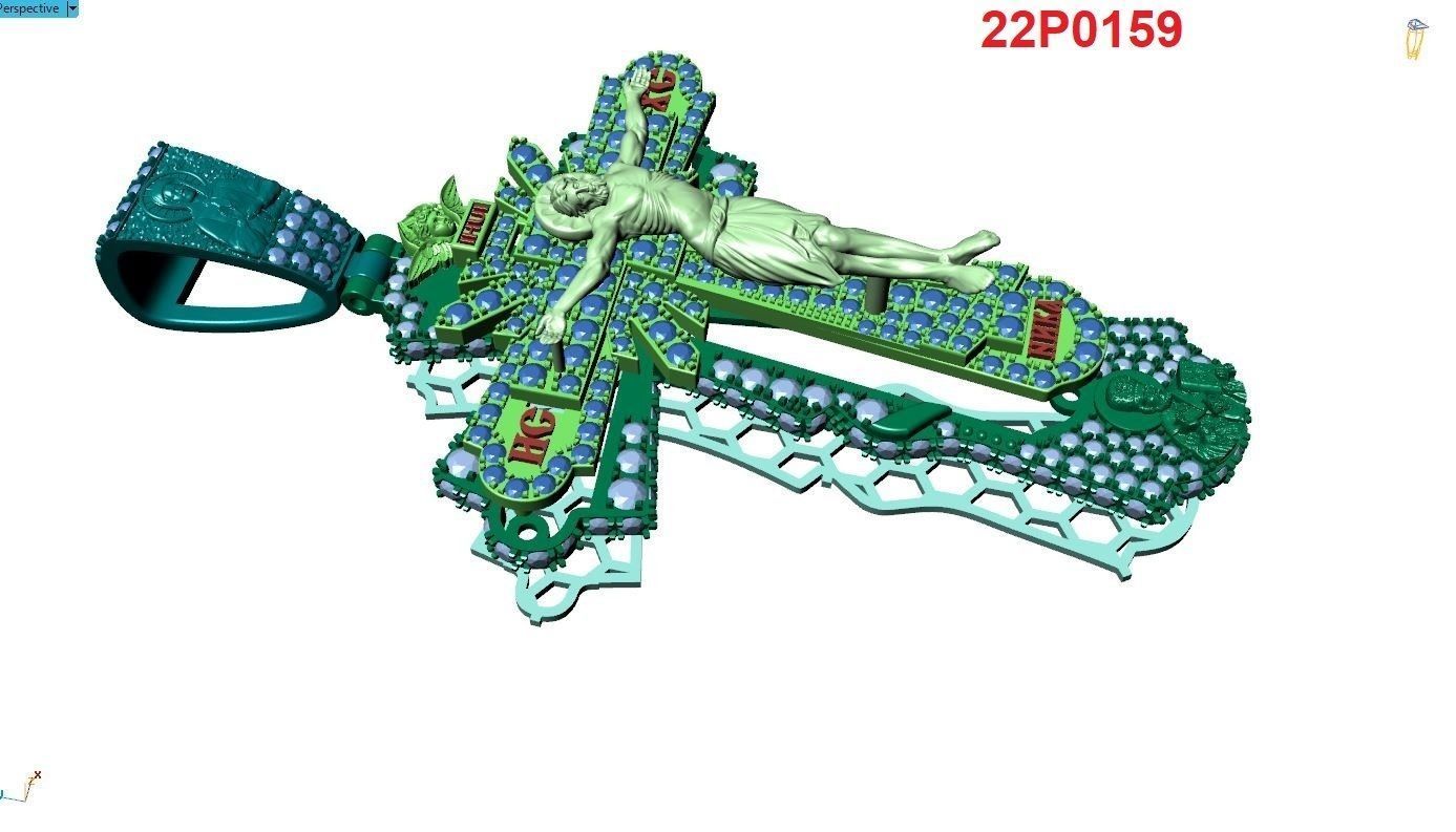 Cross orthodox full diamond 3D print model_7