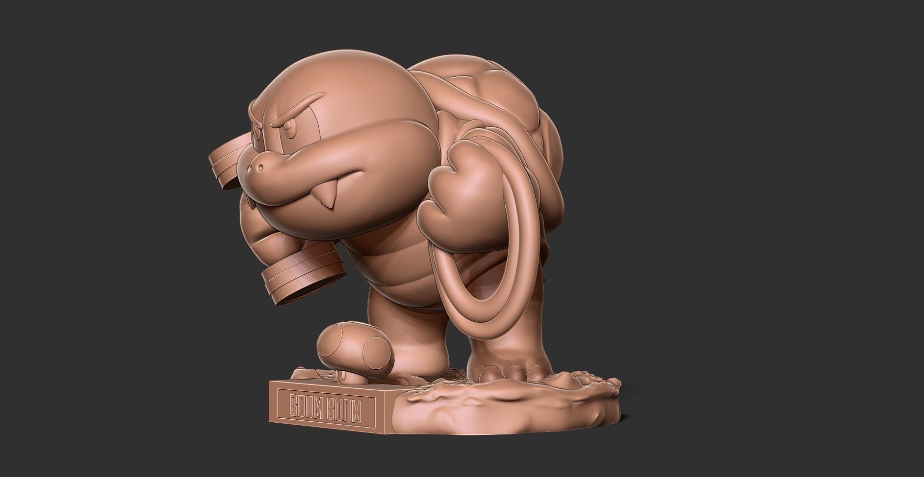Boom Boom - Super Mario Fanart 3D print model_13