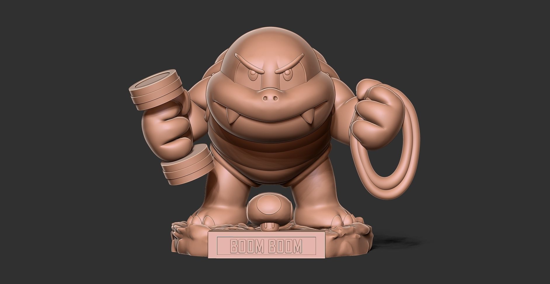 Boom Boom - Super Mario Fanart 3D print model_10