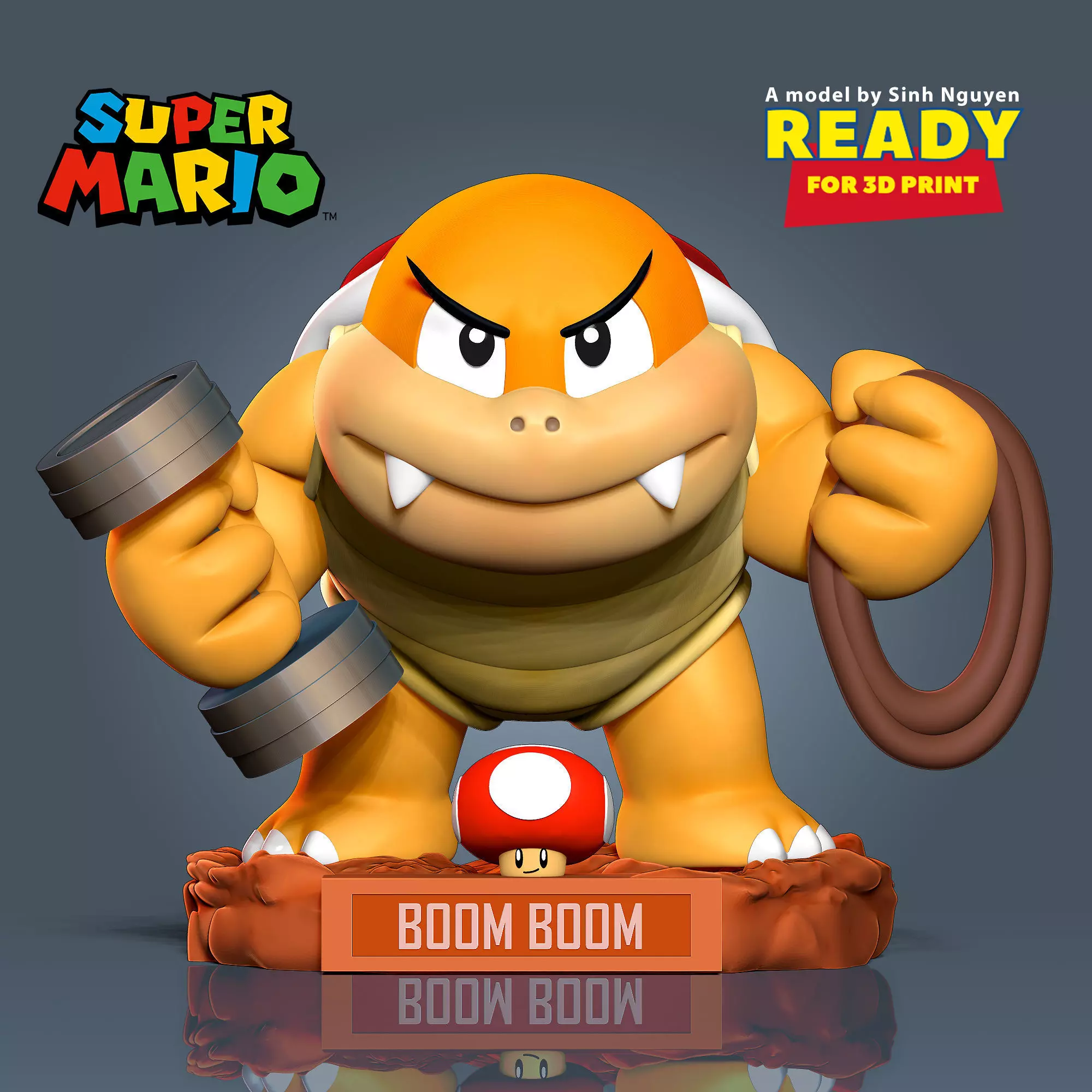 Boom Boom - Super Mario Fanart 3D print model_0