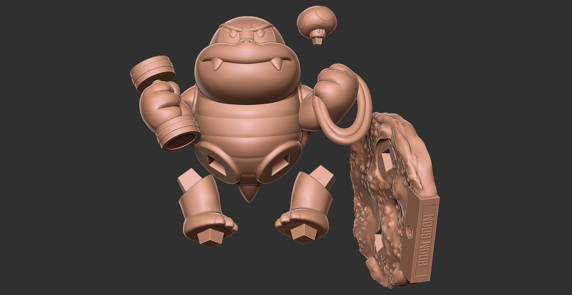 Boom Boom - Super Mario Fanart 3D print model_14