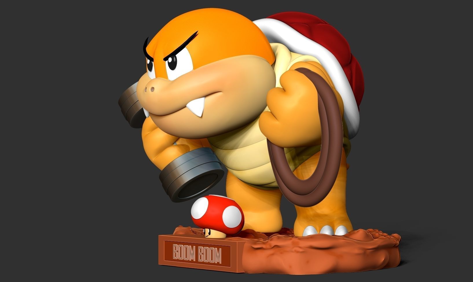Boom Boom - Super Mario Fanart 3D print model_11