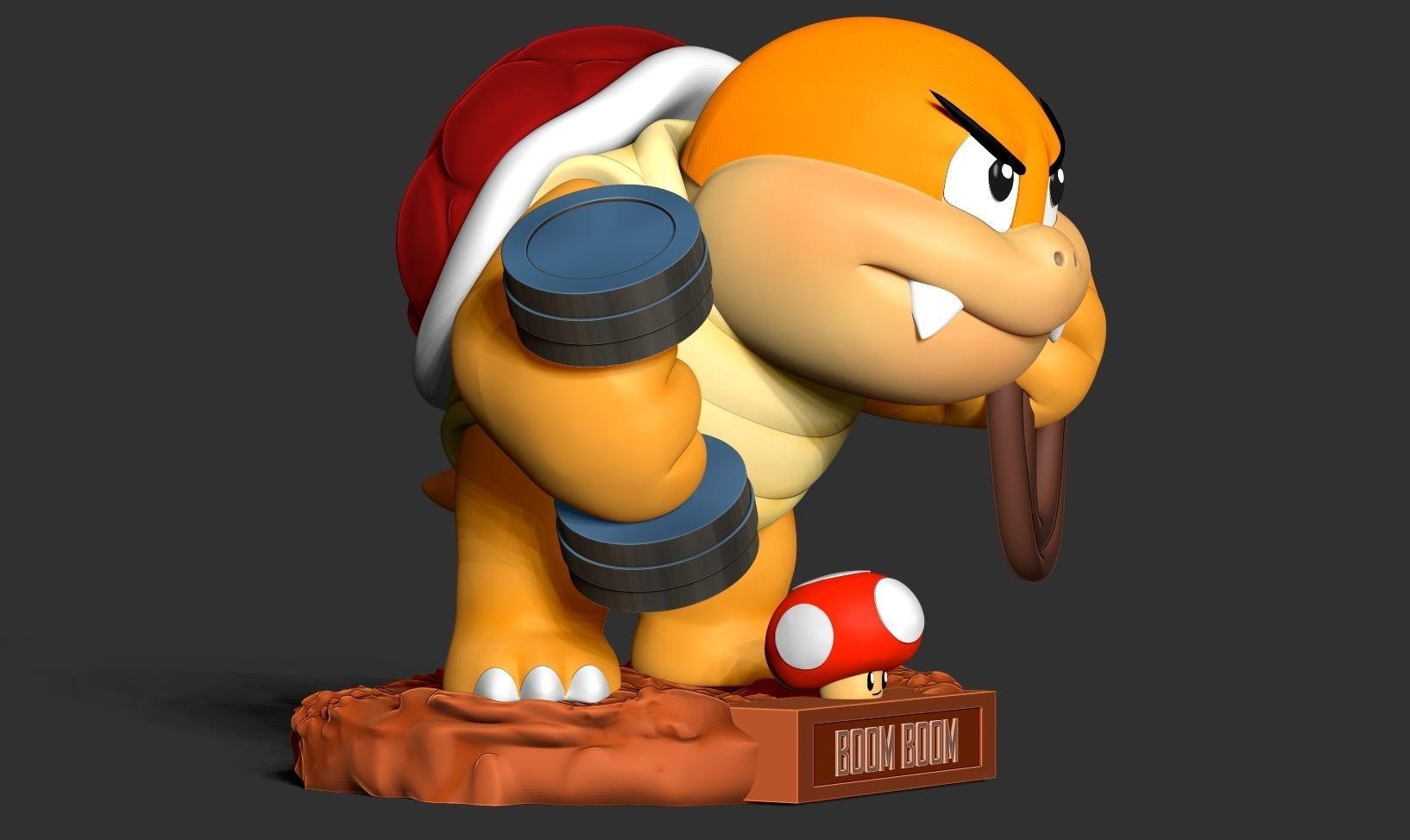 Boom Boom - Super Mario Fanart 3D print model_15