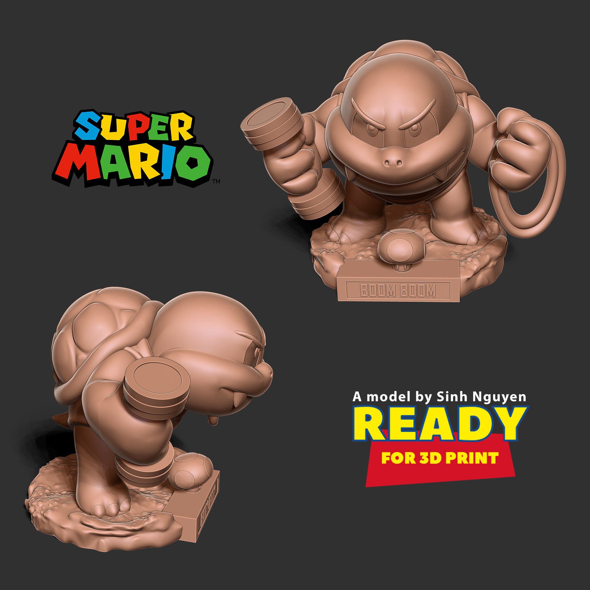 Boom Boom - Super Mario Fanart 3D print model_5