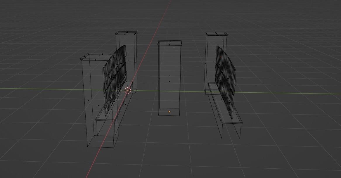 Fence V1 Low-poly 3D model_13