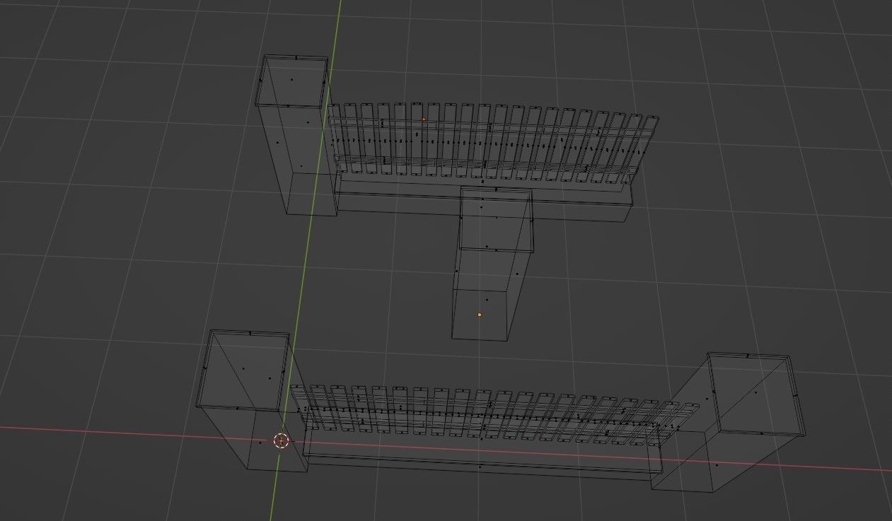 Fence V1 Low-poly 3D model_12