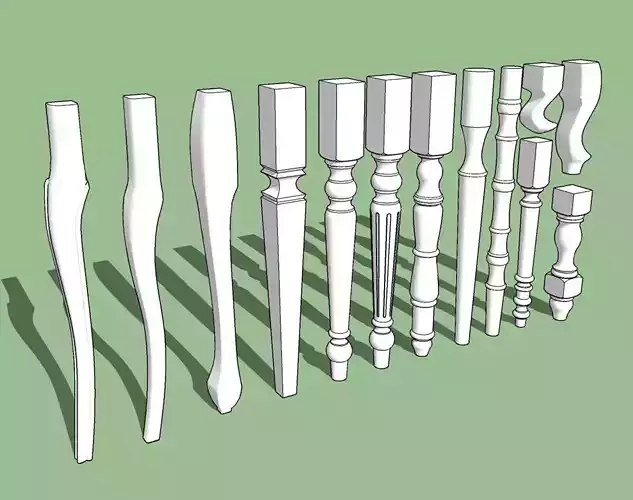 table leg 3D model