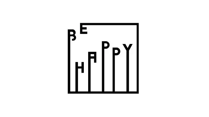 Poster Be happy