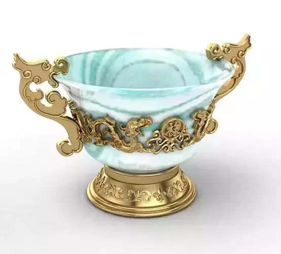 Golden Dragron Jade Cup