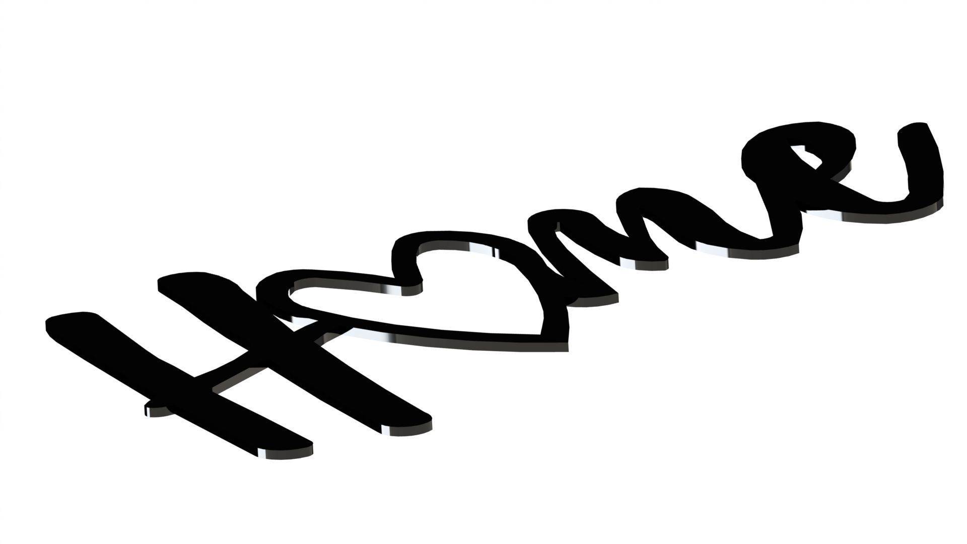 Poster Home 3D print model_2