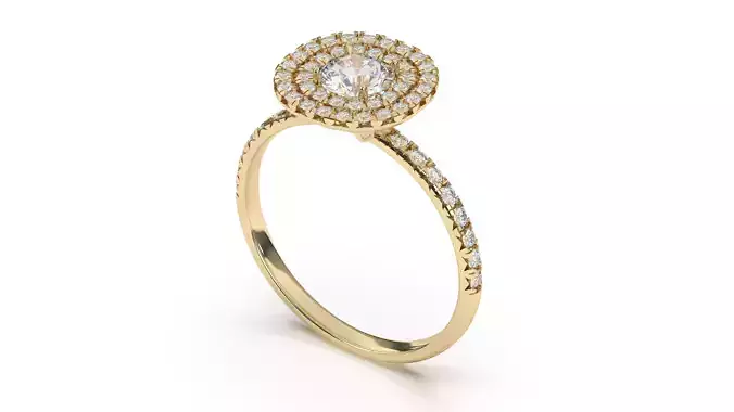 Unique Halo Ring