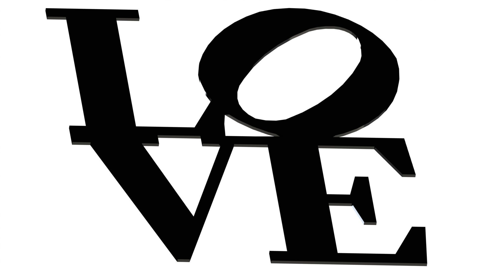 Poster Love 3D print model_1