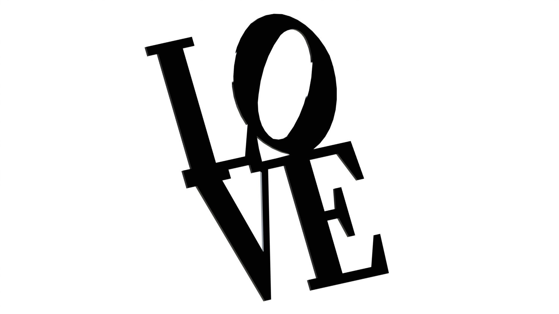 Poster Love 3D print model_3