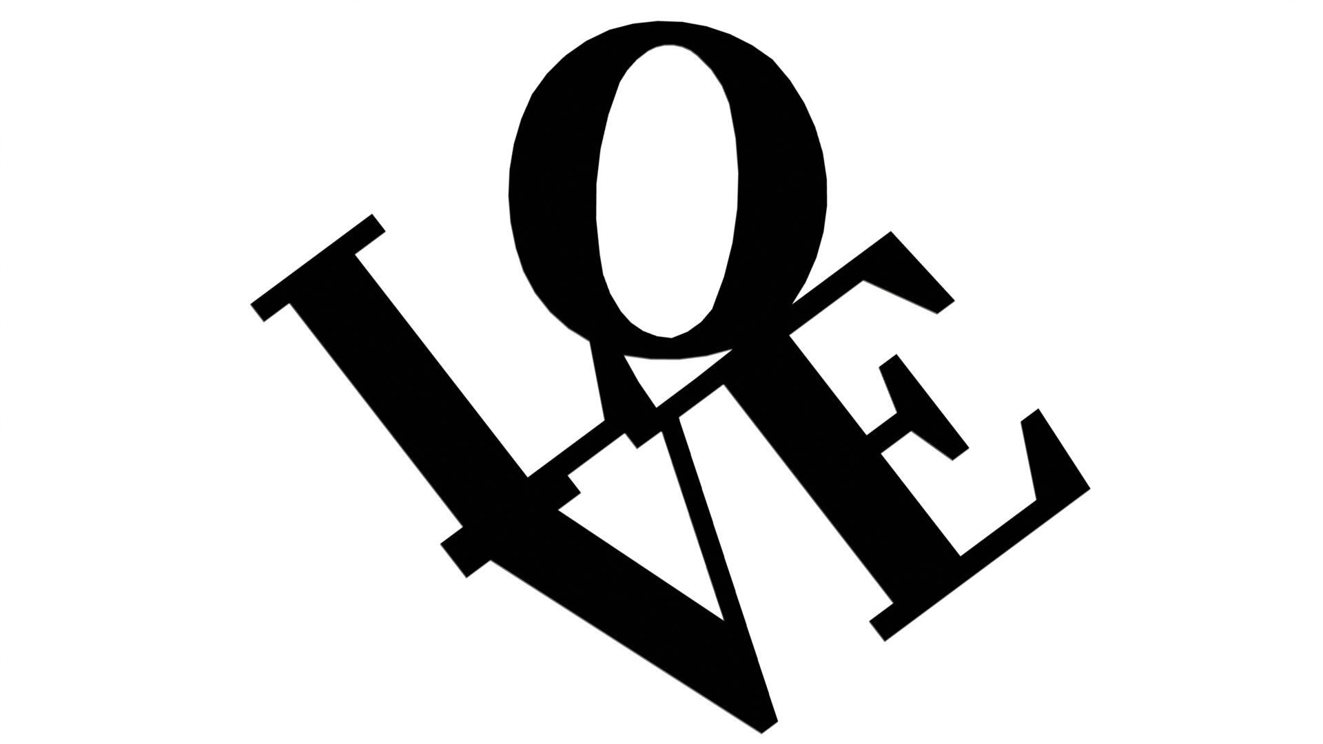 Poster Love 3D print model_4