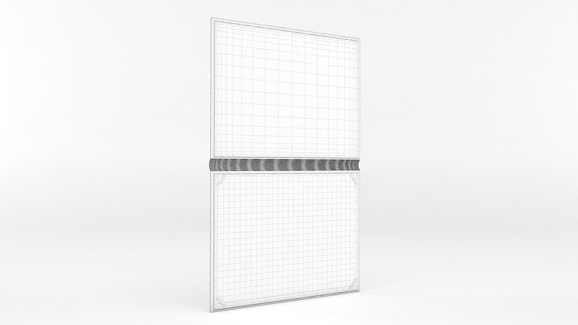 Certificate mockup of folded paper 3D model_10