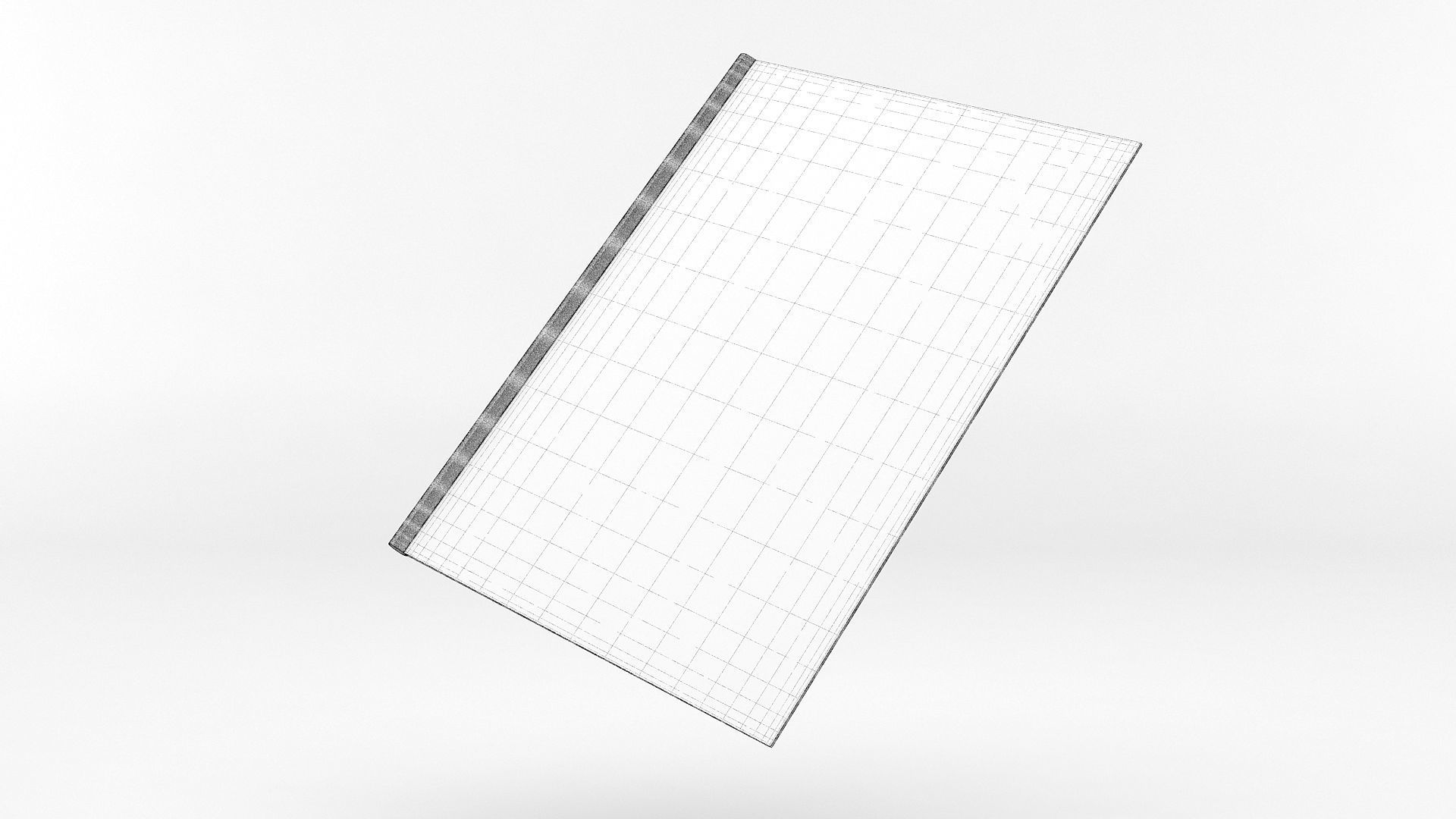 Certificate mockup of folded paper 3D model_8