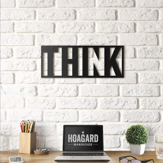 Poster Think 3D print model_5