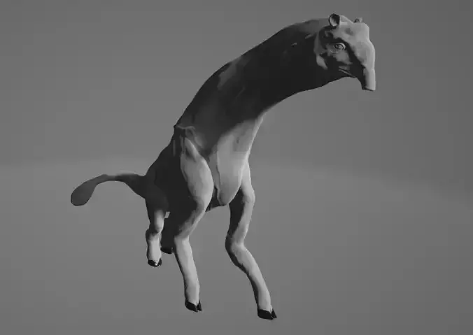 BrachioTapir horse running in air