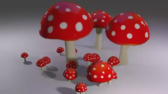 mashroom group of mushrooms