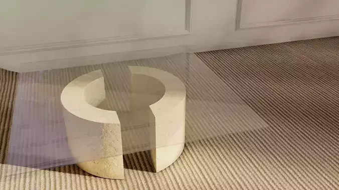 MARBLE GLASS TABLE