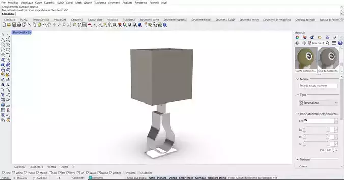 Lampada table lamp with shade