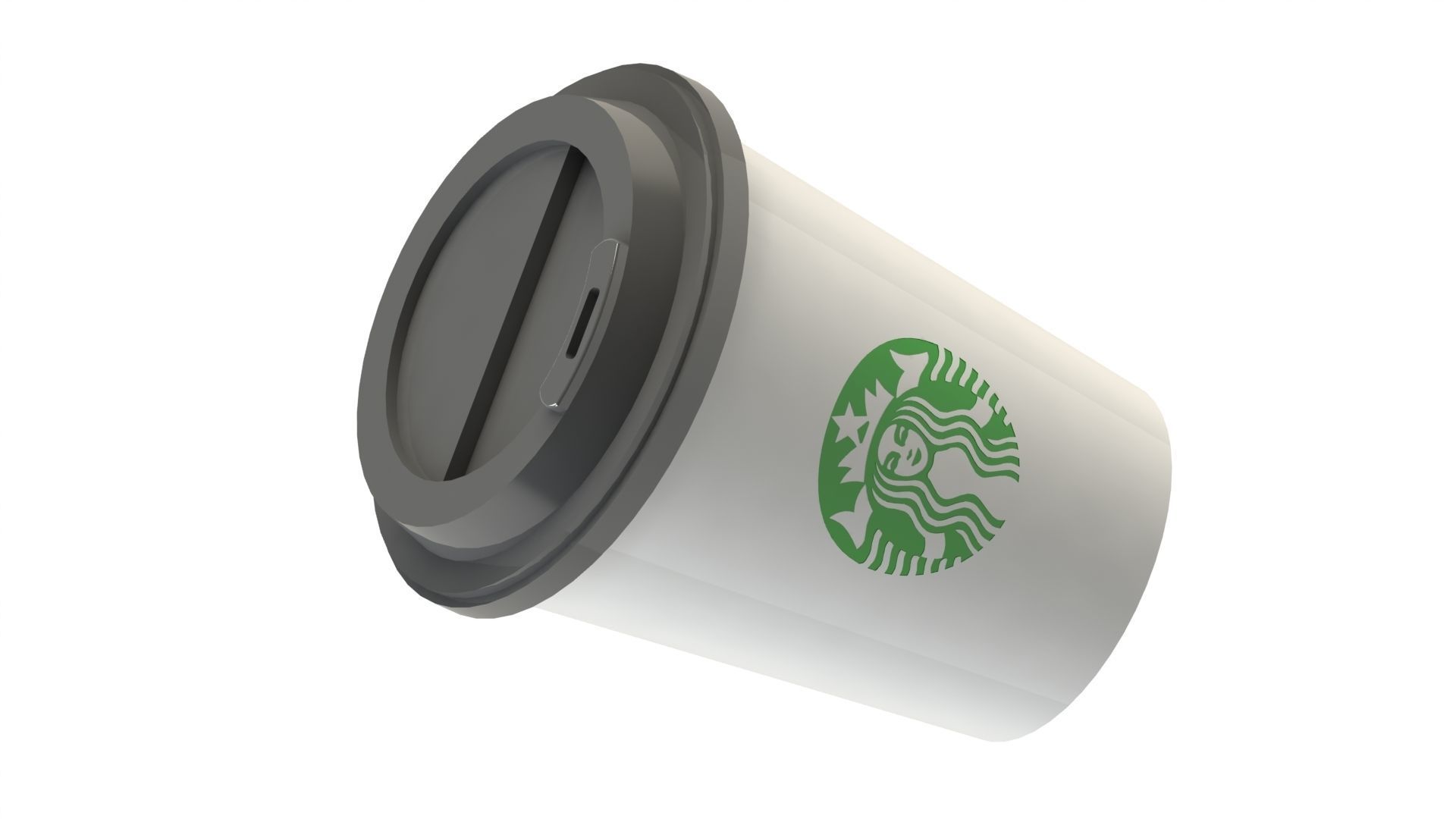 Starbucks Coffee cup 250 ml 3D print model_1