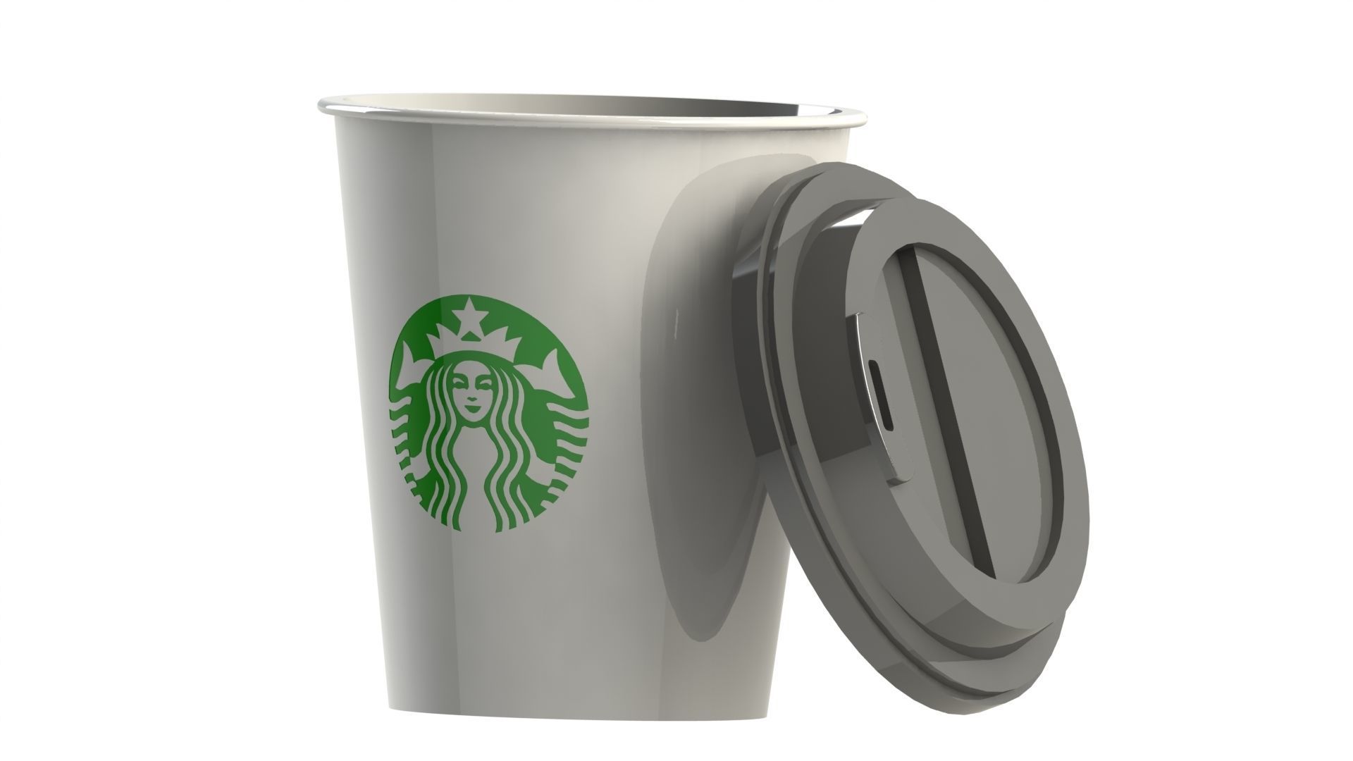 Starbucks Coffee cup 250 ml 3D print model_3