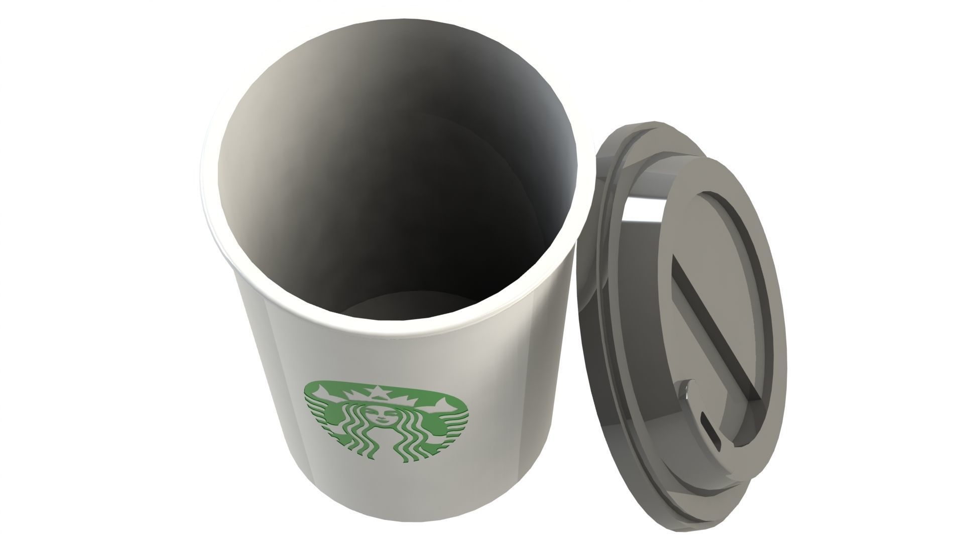 Starbucks Coffee cup 250 ml 3D print model_4